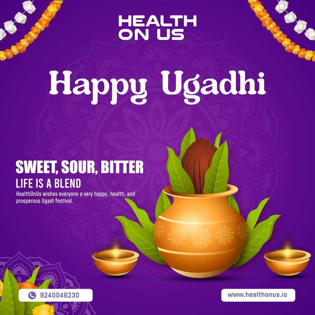 HealthOnUs's tweet photo. This PRABHAVANAMA SAMVATSARAM, let us reset, renew, and prioritize what matters the most – your health. Just as UGADI Pachadi balances six tastes, HealthOnUs balances clinical excellence with comfort in your home. https://t.co/0GBkbfoeVC