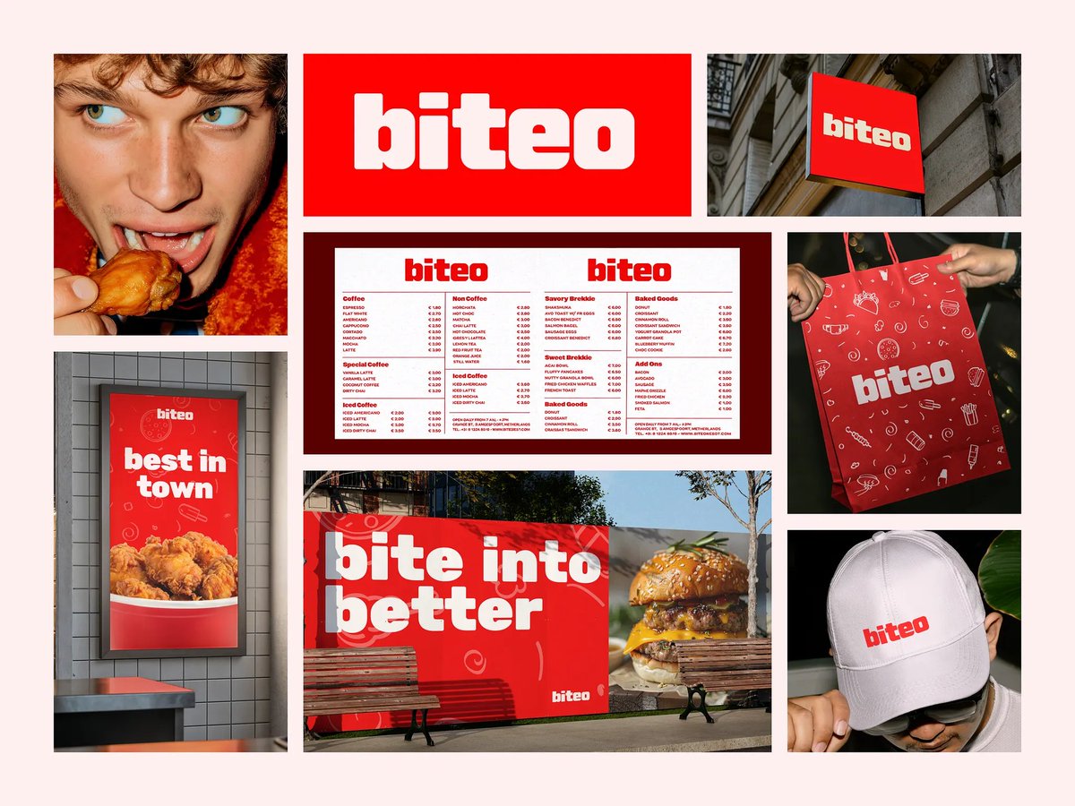 Biteo - Restaurant Business Logo and Branding

#logodesign #branding
