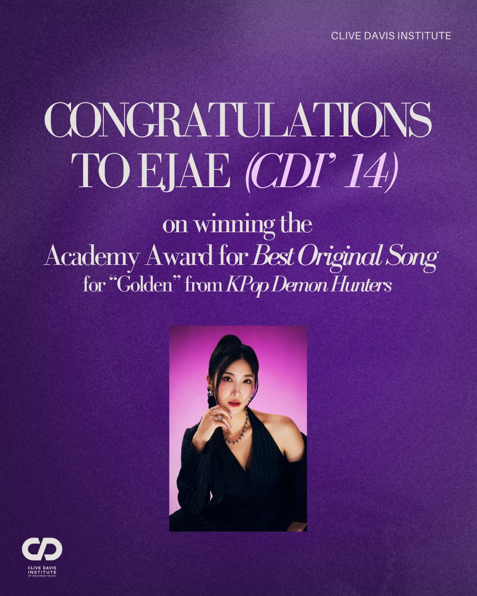 Clive Davis Institute tweet media