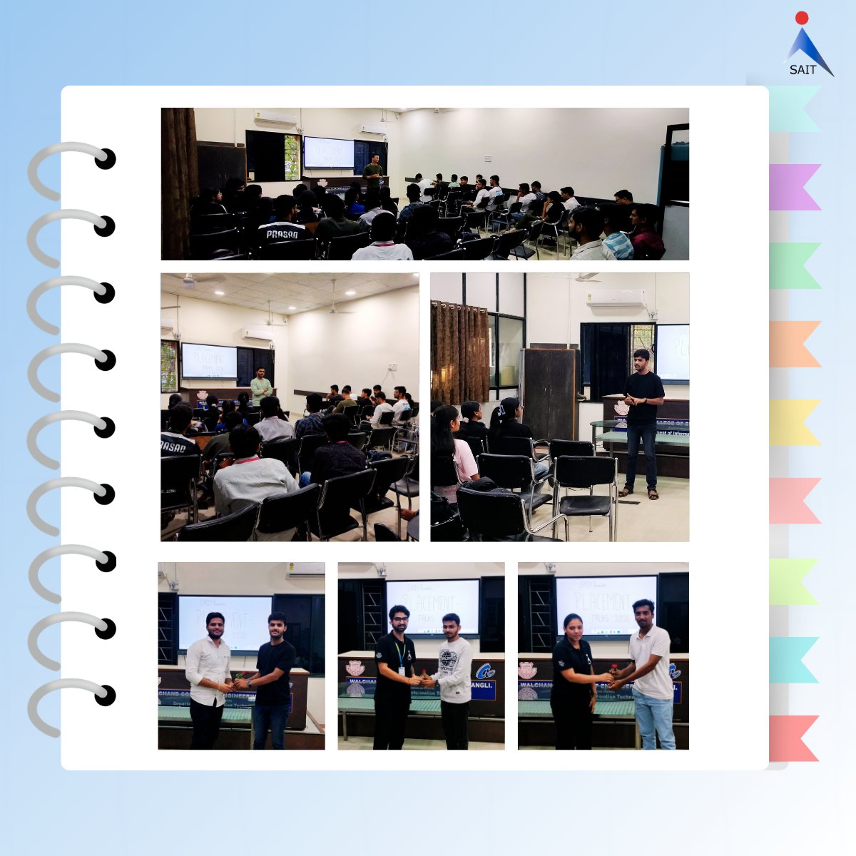 WCE_SAIT's tweet photo. 🚀 Placement Talks 2026

SAIT hosted an insightful session where our final-year students placed in various companies shared their placement preparation strategies and real interview-day experiences with juniors. https://t.co/LwsR3pcy1Q