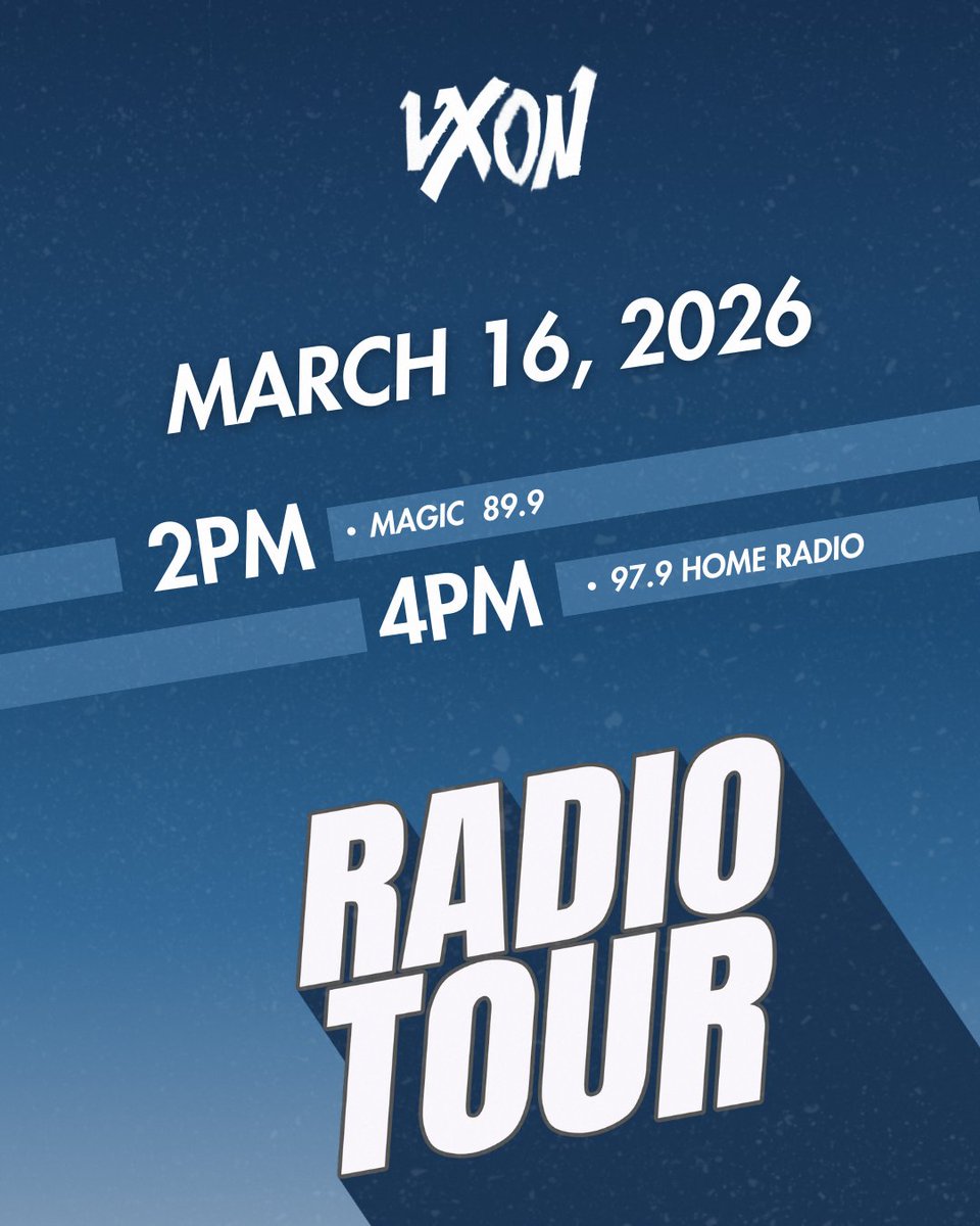 Ready to hit the airwaves, VIXIES! 📻

We’re taking over your favorite radio stations today to talk about all things music, the journey so far, and what’s coming next. Make sure to tune in and join the conversation!

#VXON #VXONPasakalye