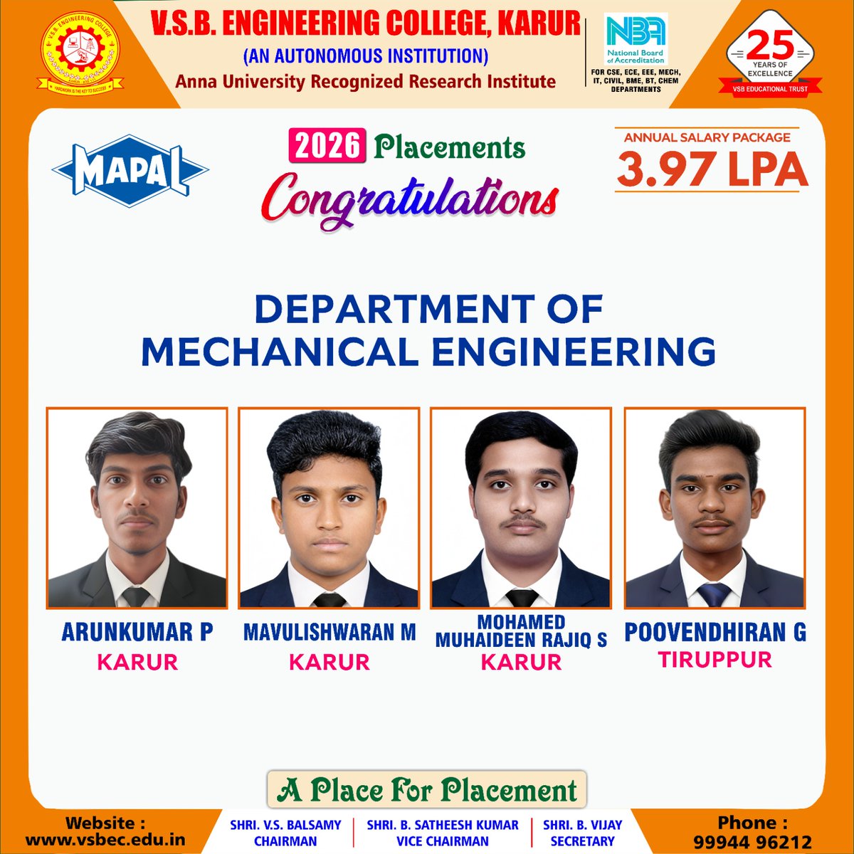 VSB Engineering College tweet media