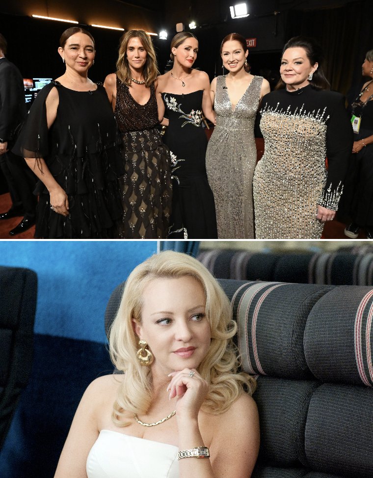 Variety's tweet photo. #Bridesmaids actor Wendi McClendon-Covey did not attend the #Oscars and missed the cast reunion.

“I had a neck lift last week because I’m tired of looking like a  melting candle. So I had to skip the Academy Awards. No drama.  Everything is fine,” 

https://t.co/qmxdkAa67b https://t.co/SrCnlr7NT4
