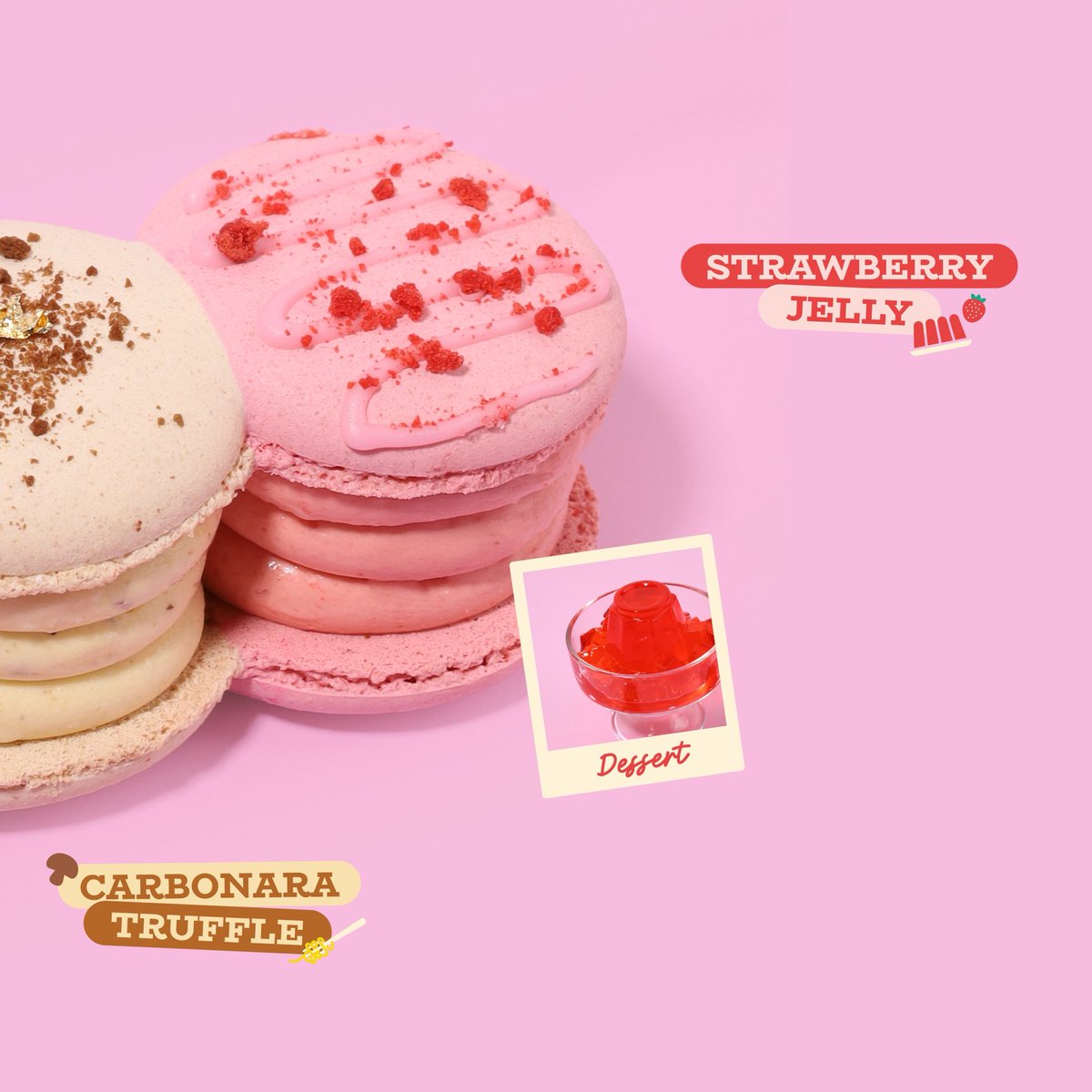 ถ้านี่ไม่ใช่ Macaron แต่เป็น Fatcalong 🥬🍓🍄‍🟫

SOURI Fatcalong Dining Course มาการองไส้หนาที่เรียงต่อกันเป็นชิ้นยาว ชวนให้ทุกคนไปสัมผัสความเรียบหรูของมาการองในอีกขั้น ที่มาพร้อมคอนเซปต์ Dining Course

เปิดมิติการทานมาการองแบบใหม่ ให้เริ่มต้นด้วย Starter อย่าง Spinach Cheese