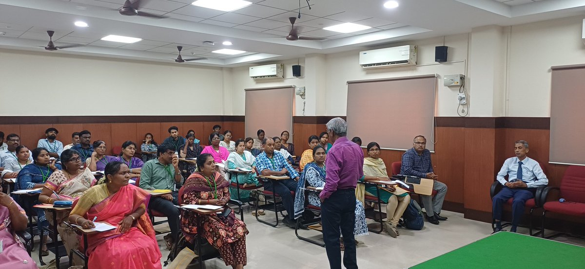 vavchalam's tweet photo. Training Programme for Highways Department Engineers on Geotechnical Engineering has begun today with the lecture by Dr Ilamparuthi, Prof(Retd), CEG, AU. 
This is a Specialized Skill Oriented Training Programme, the target group being Design and Research wing engineers. https://t.co/HXbcsATegG
