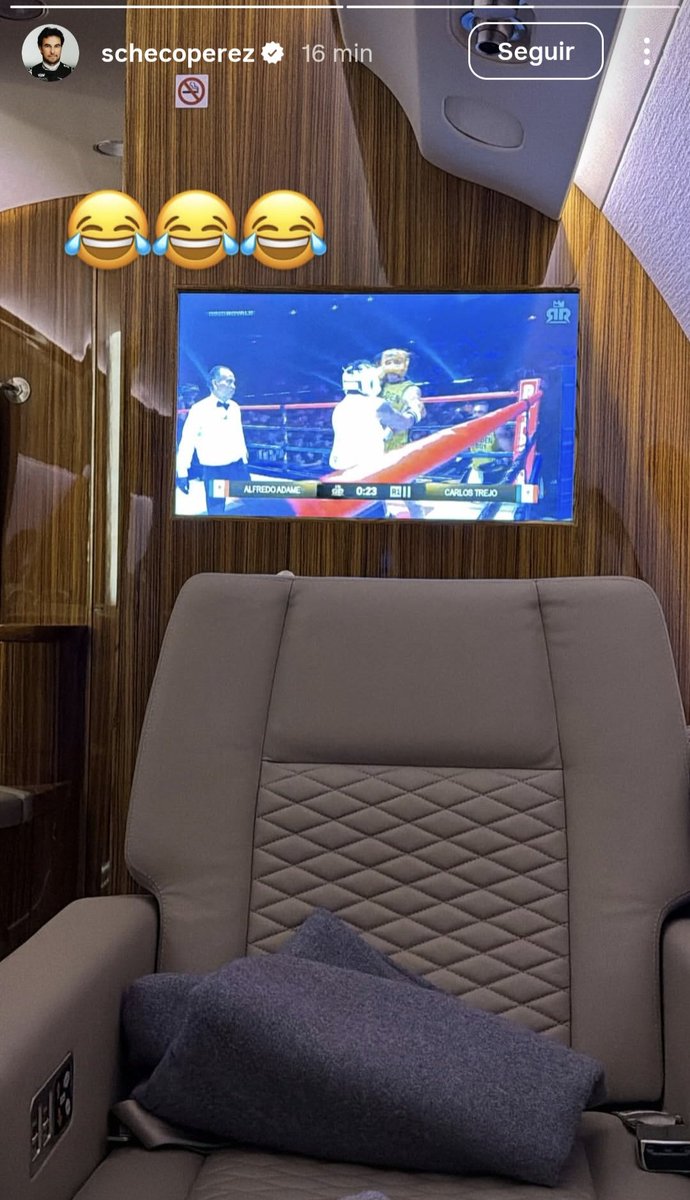 Jajajaja checo perez en Instagram viendo la pelea de adame y Carlos trejo es lo mas random jajaja  #RingRoyale