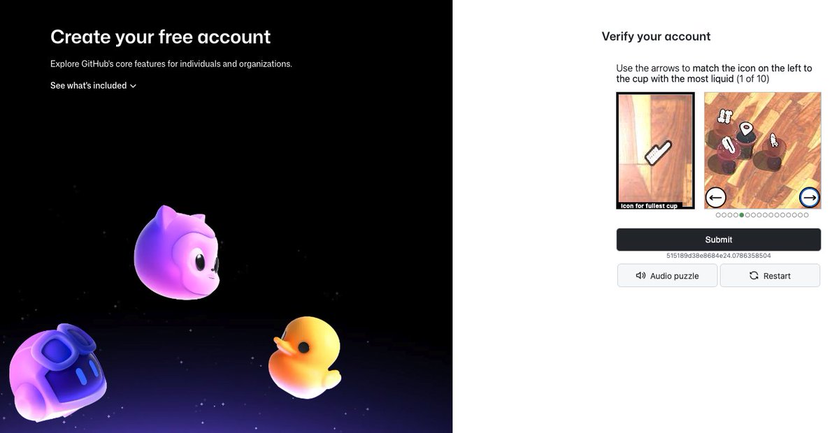 deepanshdubey_'s tweet photo. Hey Mr. Genius @github who's idea was to implement this to signup auth. 
Kindly change it with something easier, this is irritating af. https://t.co/7vOMHe6C4p