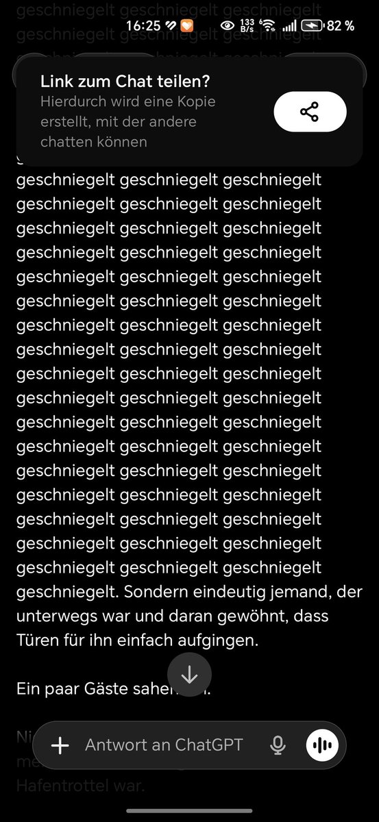 liliumx3's tweet photo. @OpenAI Can you please forbid the word unerquicklich in German? 5.4 uses it for every negative word. It's annoying as hell. And since I try to ban it I have tons of error. Maybe let it think in German if it speaks German? https://t.co/K915ipbtIS