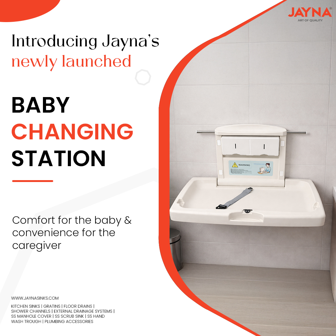 jaynasinks_'s tweet image. Little comfort &amp;amp; Big convenience.
Meet Jayna’s Baby Changing Station — making diaper changes easier, safer, and more hygienic in modern restrooms.✨
#JaynaSinks #CraftingElegance #babycare #washroomsolutions #smartdesign #babychangingstation #careandcomfort