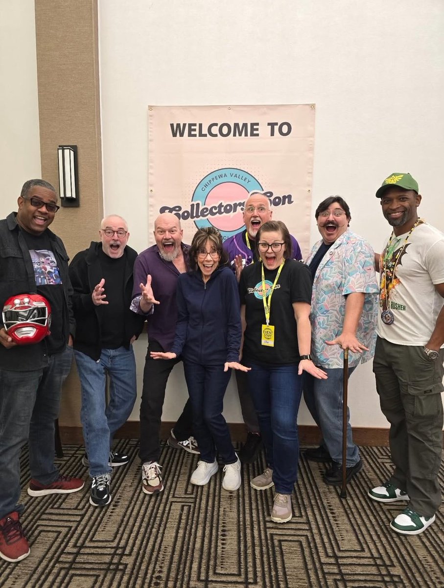 StarBookingMGMT's tweet photo. Client @TheSelwynWard attending #collectorscon2026 with the fellow line up of guests including #mindysterling, "lower the globe" but don't forget to #shiftintoturbo and #letsrocket #powerrangers, #comiccons. https://t.co/3iyS3Cbxkz