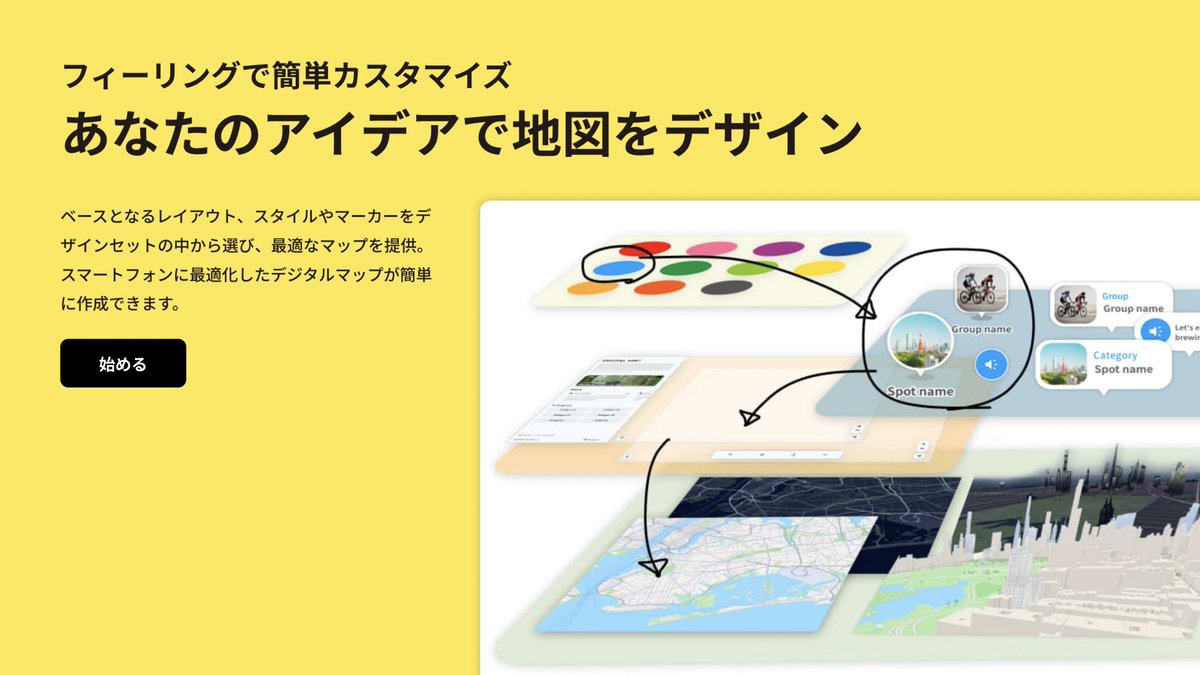 DIIIGのデジタルマップ┊オリジナルの地図が作れるツール tweet media