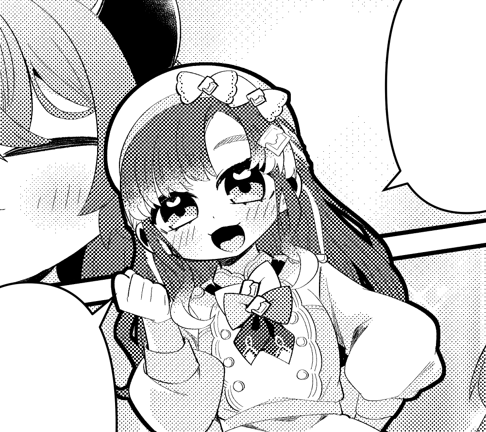 今月出す月一同人誌の早乙女ベリーさんが可愛く描けたので見てほしい 
