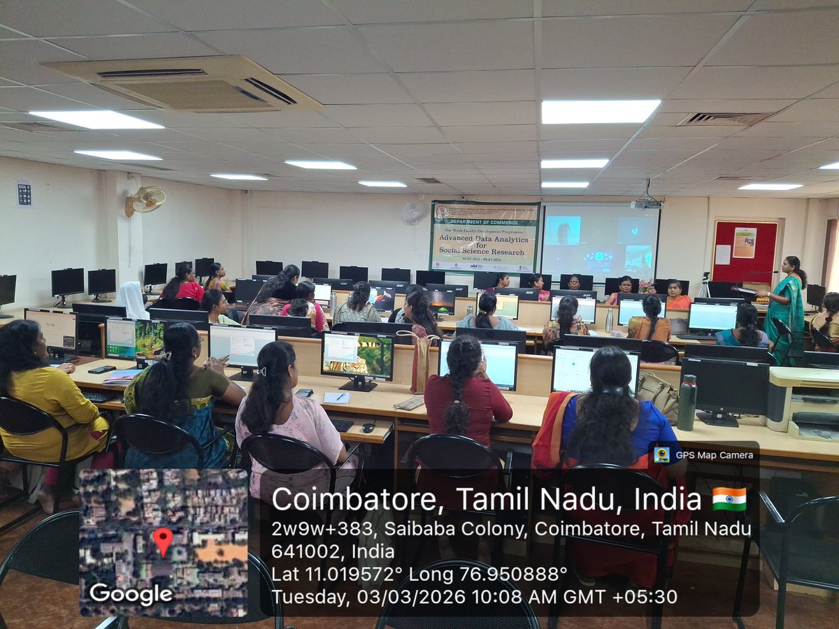 Avinashi641043's tweet photo. 📊✨ Faculty Development Programme on Advanced Data Analytics ✨📊

A one-week FDP enhanced faculty research skills through expert sessions on data analytics, econometrics, and advanced research methodologies.

#FacultyDevelopmentProgramme #Avinashiingamuniversity #Avinashilingam https://t.co/657DLUdfAg