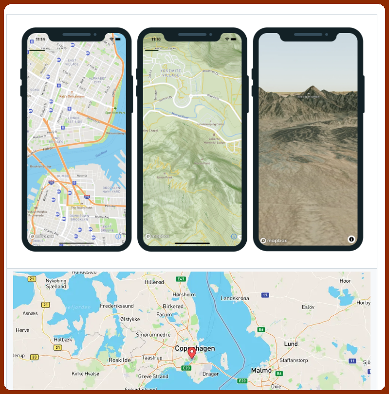 Build custom maps in React Native apps

github.com/rnmapbox/maps