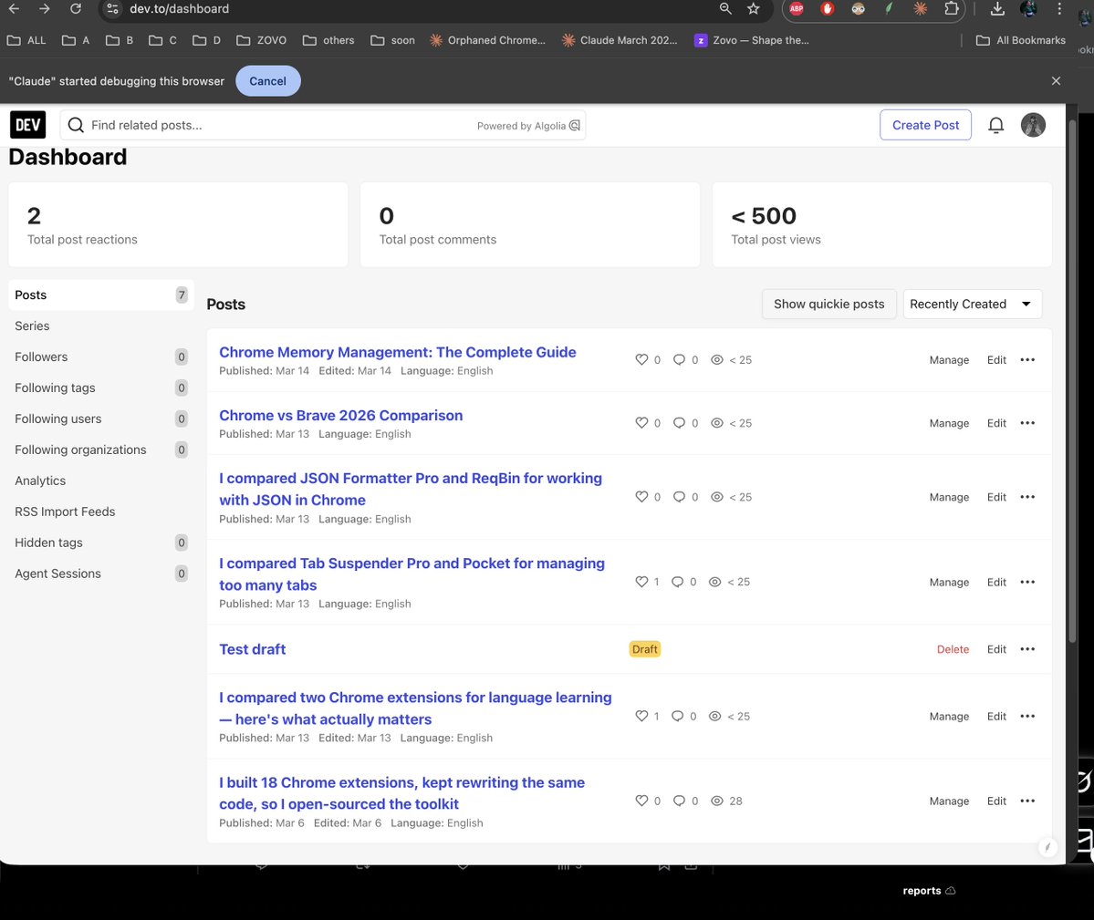 Michael → building chrome extensions #21 of 100 tweet media