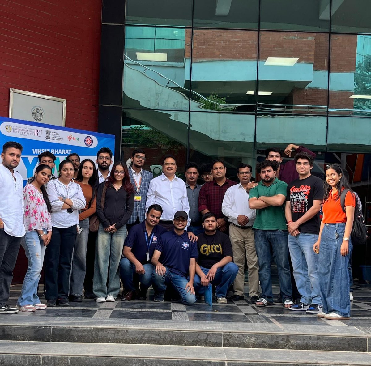 GgsipuC's tweet photo. NSS Cell Of GGSIPU conducted Viksit Bharat Yuva Connect Phase 2 program on 13.03.2026 at  University Premises. https://t.co/2nHmG0lfSm