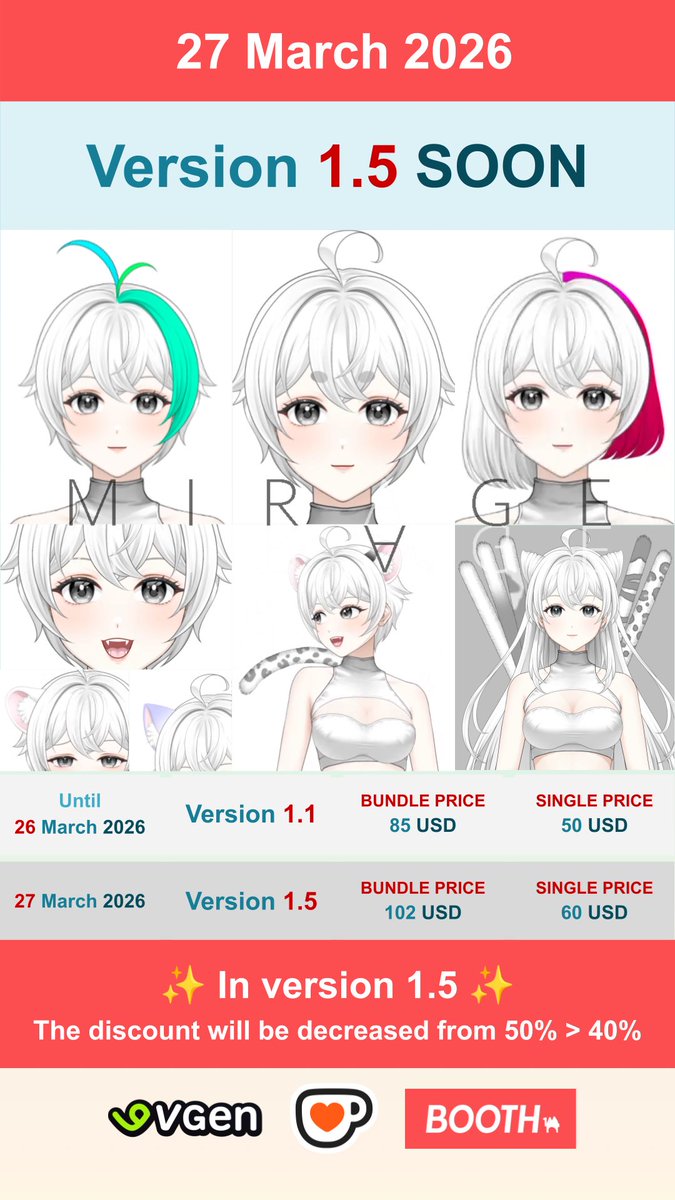 【Yu-I】CustomizableVtuber : MIRAGE released tweet media