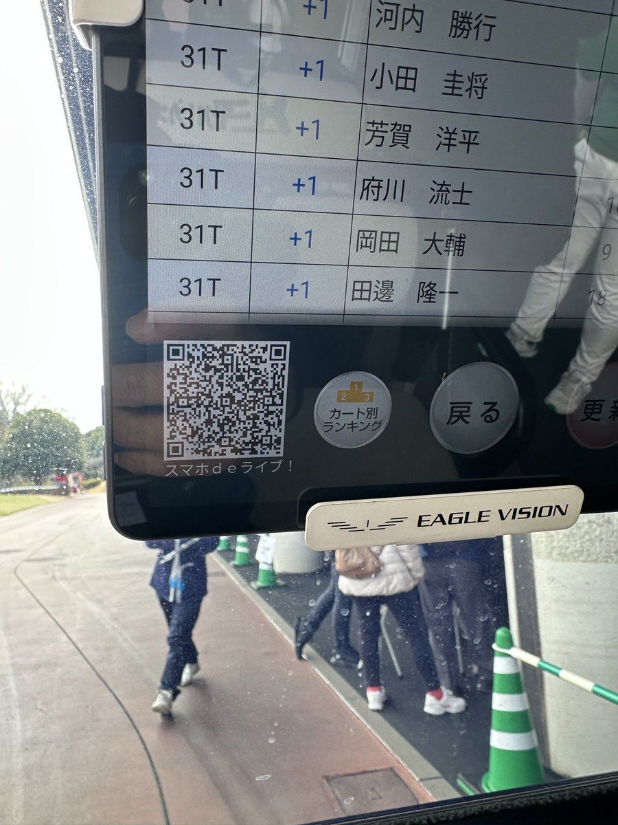 千葉オープンゴルフトーナメント
このQRコードで速報が見られると思います。