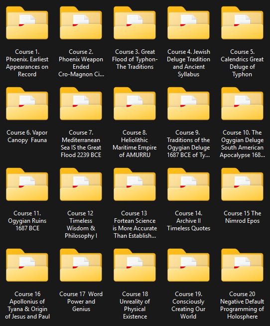 archaix138's tweet photo. It has been a long two years but Archaix Academy is finished. 65 courses, an education you will not get from any university in the world. The data and sources exposing virtually every false historical and scientific teaching popularized today. One could theoretically complete the 65 courses in 60 days if they were to do nothing else, but the source materials, pdfs of old books, would take ten years of reading and they are within the files, as well as about ten thousand images, charts and photos pertinent to the subject matter of the courses. 25 years worth of intense data-mining, chronological in-depth analysis and paradigm-shattering facts all in one drive.

Those who already signed up please email archaix138@gmail.com so I can mail you your copy once I verify. Those interested in can use the same email.