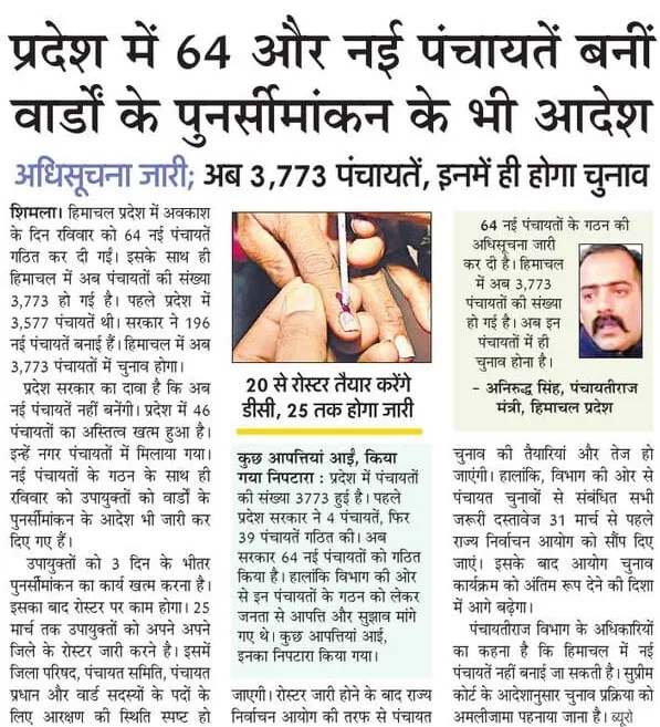 Rural Development & Panchayati Raj Dept, HP Govt. tweet media