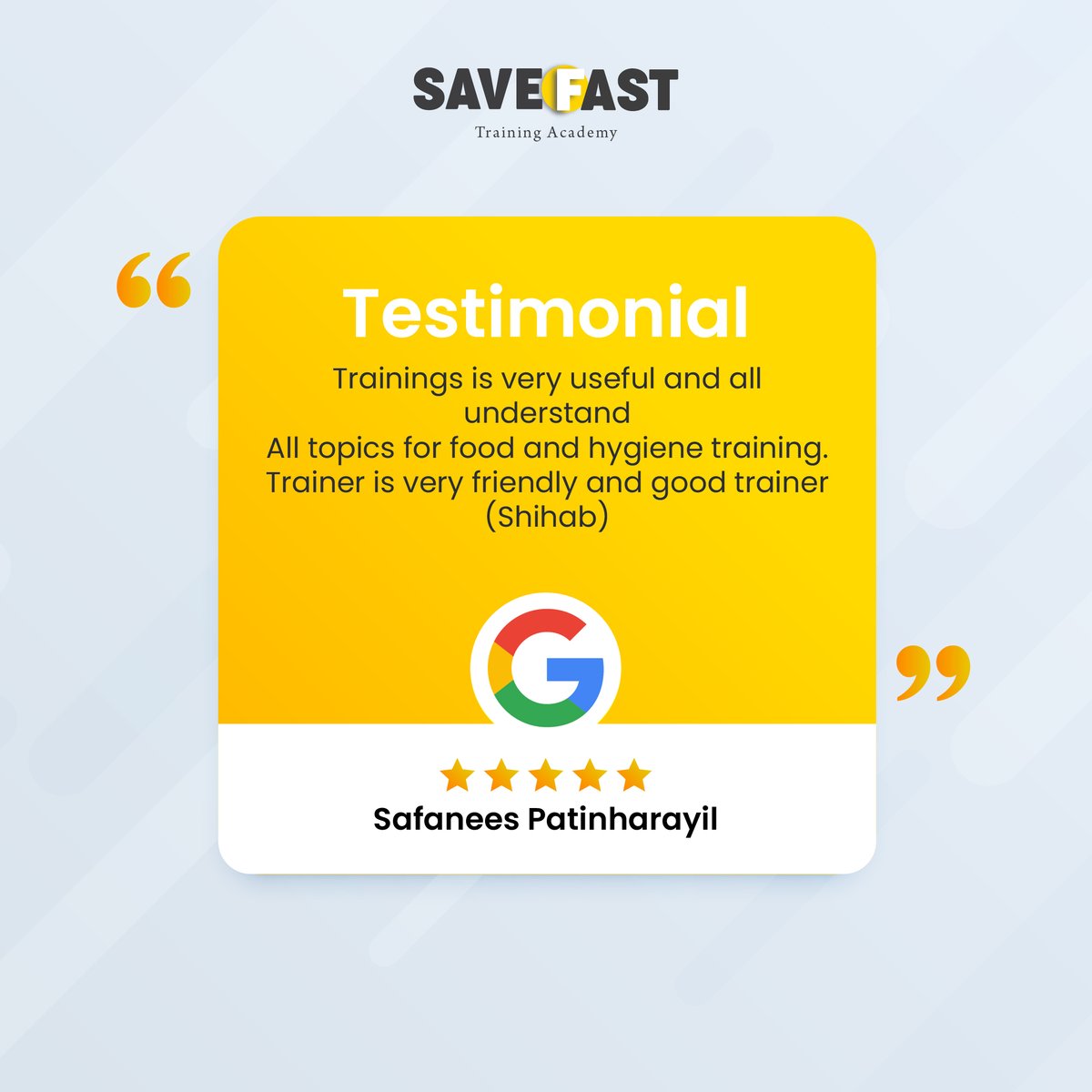 Save Fast Training Academy tweet media