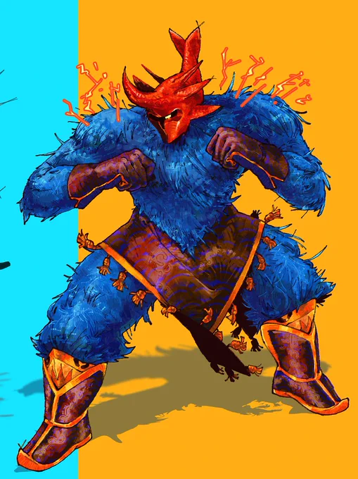 Hylics: Pongorma Took alot of liberties with the design. I thought mongolian boots would fit him and help break up the silhouette. What a sad old man ...