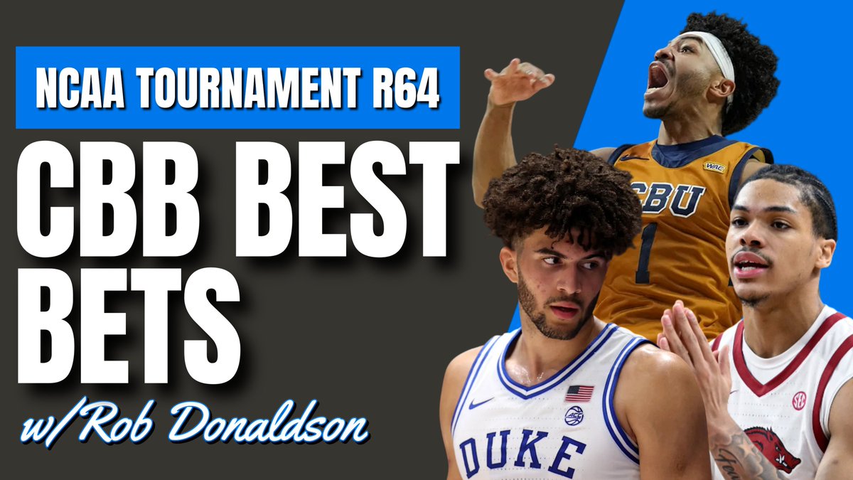 RobDFB's tweet photo. Rob's Best Bets is back 🏀

Every bet for the play-in games and every bet in the Round of 64 in one video 🔥🔥🔥

This is March.
https://t.co/YBDi13cEy7 https://t.co/i894vZLRHP