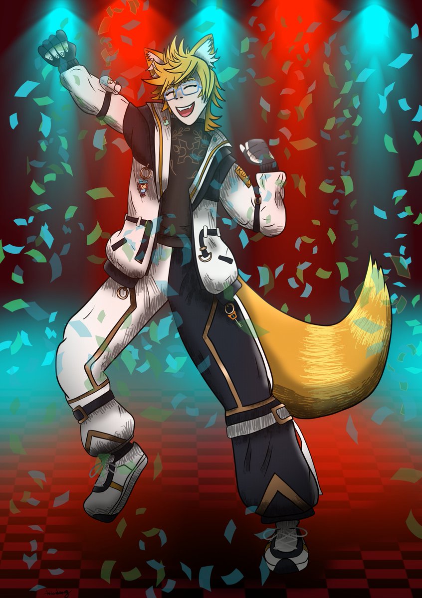 Art redeem for a stream viewer, Roxas.
#catboy #art