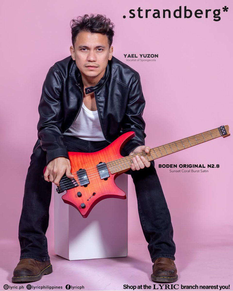 sclcclub2's tweet photo. Repost :
Two moods.
One insane guitar.
@yaelyraz playing the .strandberg Boden Original NX 2.8* in Sunset Coral Burst Satin.

Modern design.
Elite playability.

Find .strandberg* guitars at LYRIC. 

#LYRIC #LyricPH @SpongeColaPH #guitarist #ambassador #PlayTheBestBrands https://t.co/qhBZK2o1ob