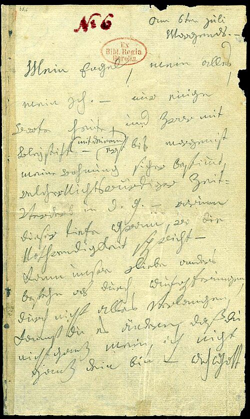 ElaineCanTweet's tweet photo. #MyImmortalBeloved my angel, my all, my very self

#UnsentLoveLetters

Ever thine, ever mine, ever ours…
Even in bed my ideas yearn towards you, my Immortal Beloved

#UnsterblicheGeliebte
The letter in pencil, is kept in Berlin State Library.
Read here;
https://t.co/reCY1rmsvO https://t.co/Yl2nSgmVDv