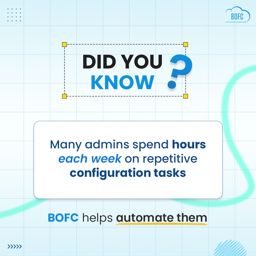 Did you know many Salesforce admins spend hours every week on repetitive configuration tasks? ⏳
BOFC helps automate them so you can work faster and focus on what really matters. ⚡
#Salesforce #SalesforceAdmin #BOFC #Automation