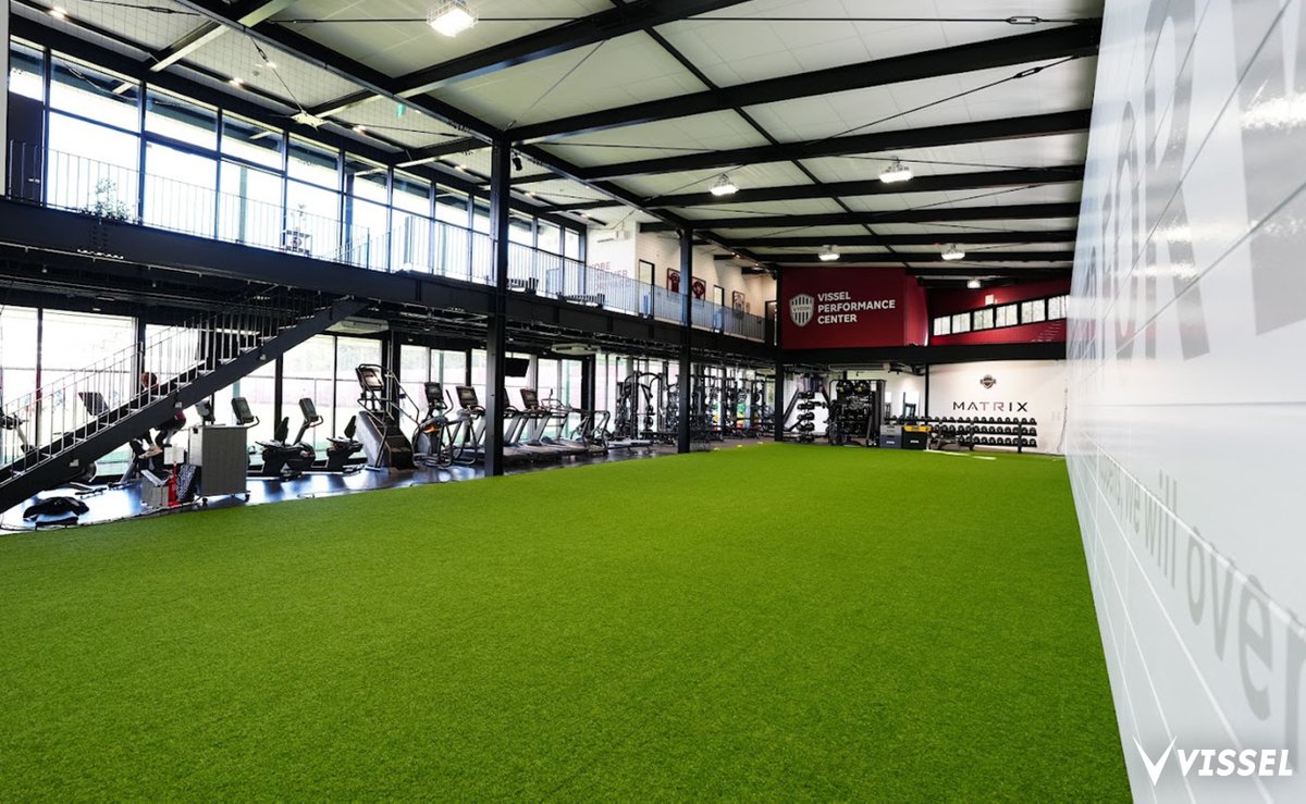 VISSEL PERFORMANCE CENTER お披露目🏋️ 今日はいぶきの森競技場にて