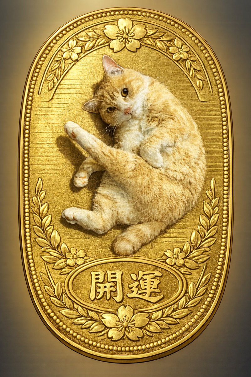 maruttooknopi's tweet photo. 𓃠大開運ねこ小判𓃠

この画像をいいねとリポストした人には
もれなく大開運します💰 https://t.co/BEaIzyF5AD