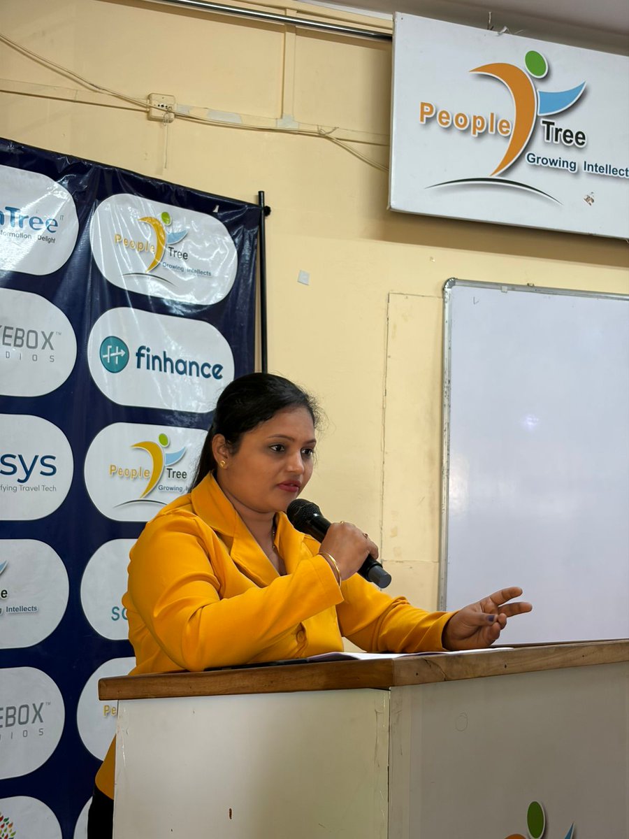 peopletree6's tweet photo. ✨ Empowering Minds on Women’s Day ✨
We were honored to welcome Mrs. Rachana Hukkerikar from** VRNN company creating innovative solutions for businesses, at **Peopletree College on the occasion of Women’s Day (10/03/26). https://t.co/CU1d5vpDJy