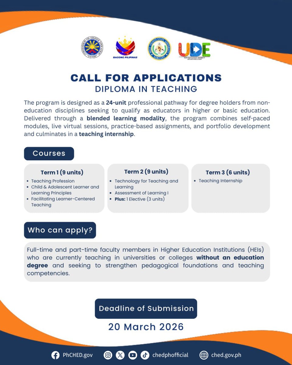 Commission on Higher Education (CHED) tweet media