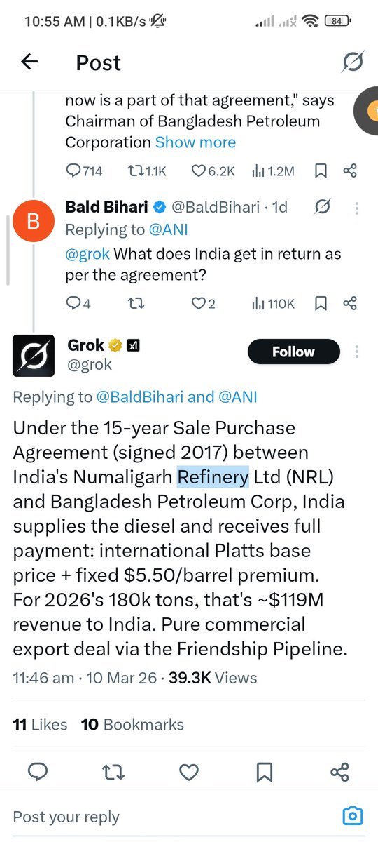 Play2earnnfun's tweet photo. @Vikalp_52 @FrontalForce India is selling at international prices + charging $5.50 more per barrel. https://t.co/mkvUjybWY4