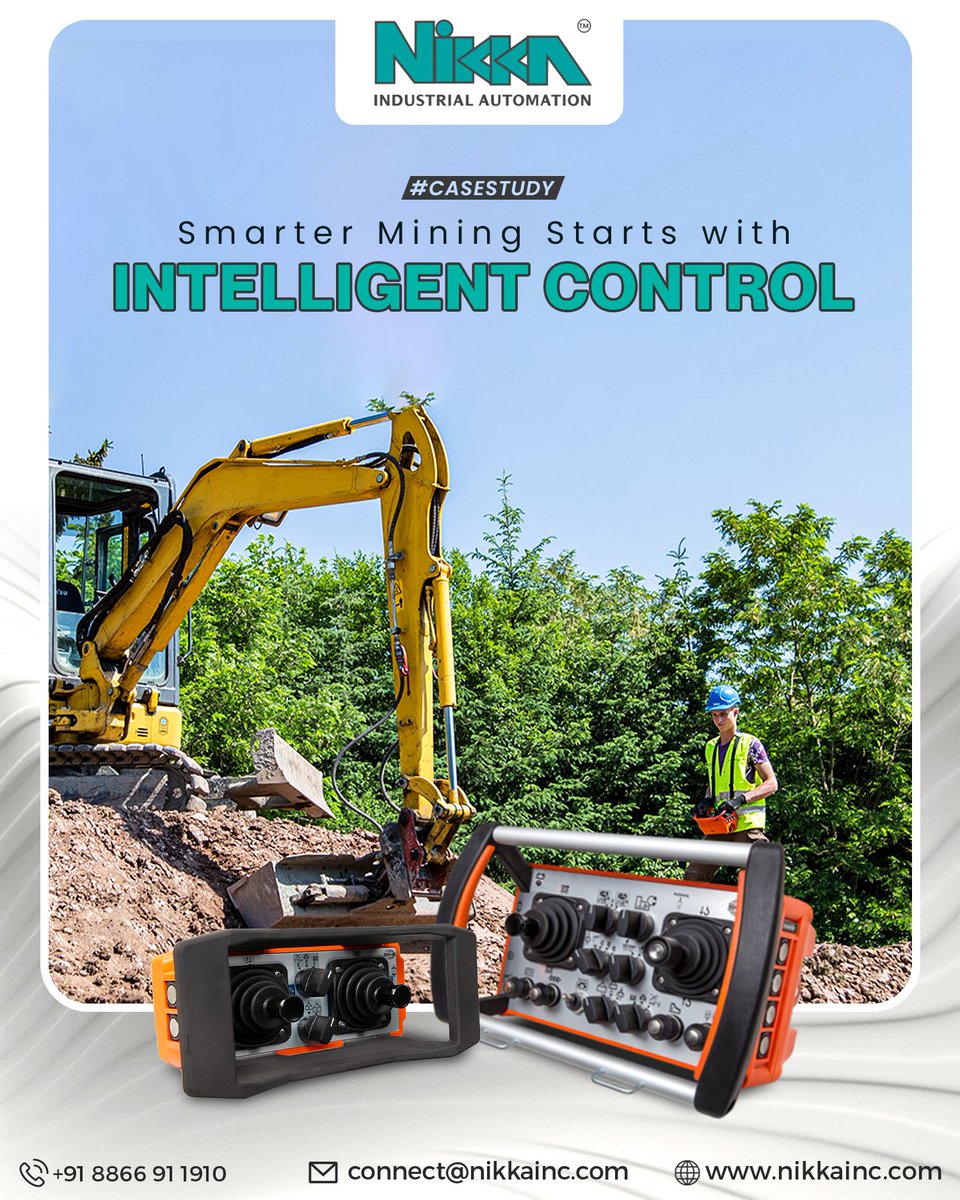 nikkagroup's tweet photo. NIKKA’s Vehicle Automation Wireless Remote Systems are designed to bring precision, safety, and efficiency to demanding mining operations.

#IndustrialAutomation #MiningAutomation #WirelessRemoteControl #SmartMining #IndustrialTechnology #AutomationIndia #NIKKAGroup https://t.co/TczsCvMtsw