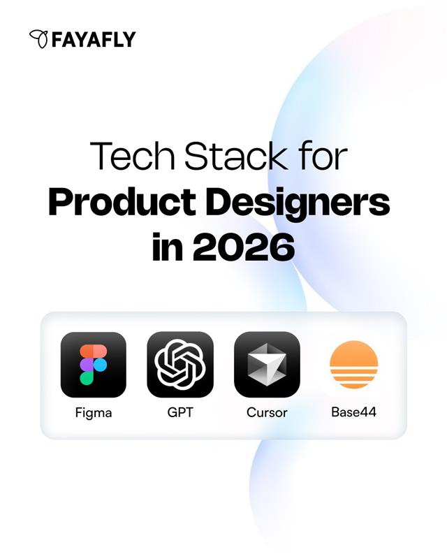 FayaflyDesign's tweet photo. The product designer tech stack is changing.

2026 essentials:
👉Figma
👉GPT
👉Cursor
👉Base44

Design today = UI + AI + product thinking.

#UXDesign #ProductDesign #DesignTools #AI https://t.co/JCBlRxvrh6
