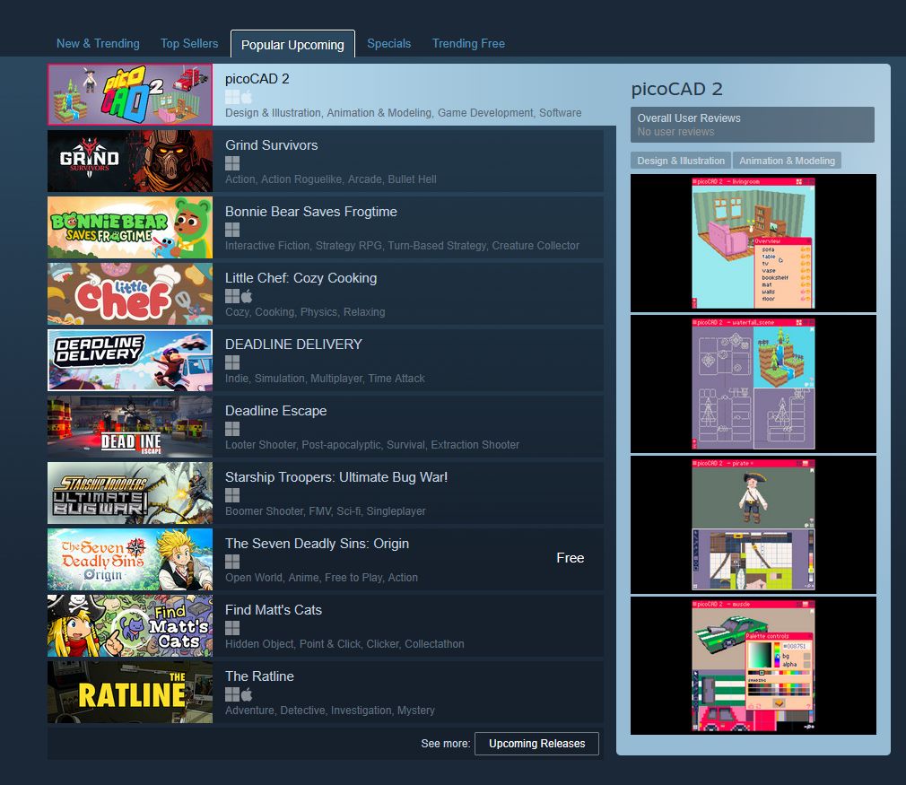 Johan Peitz - picoCAD 2 is out! tweet media