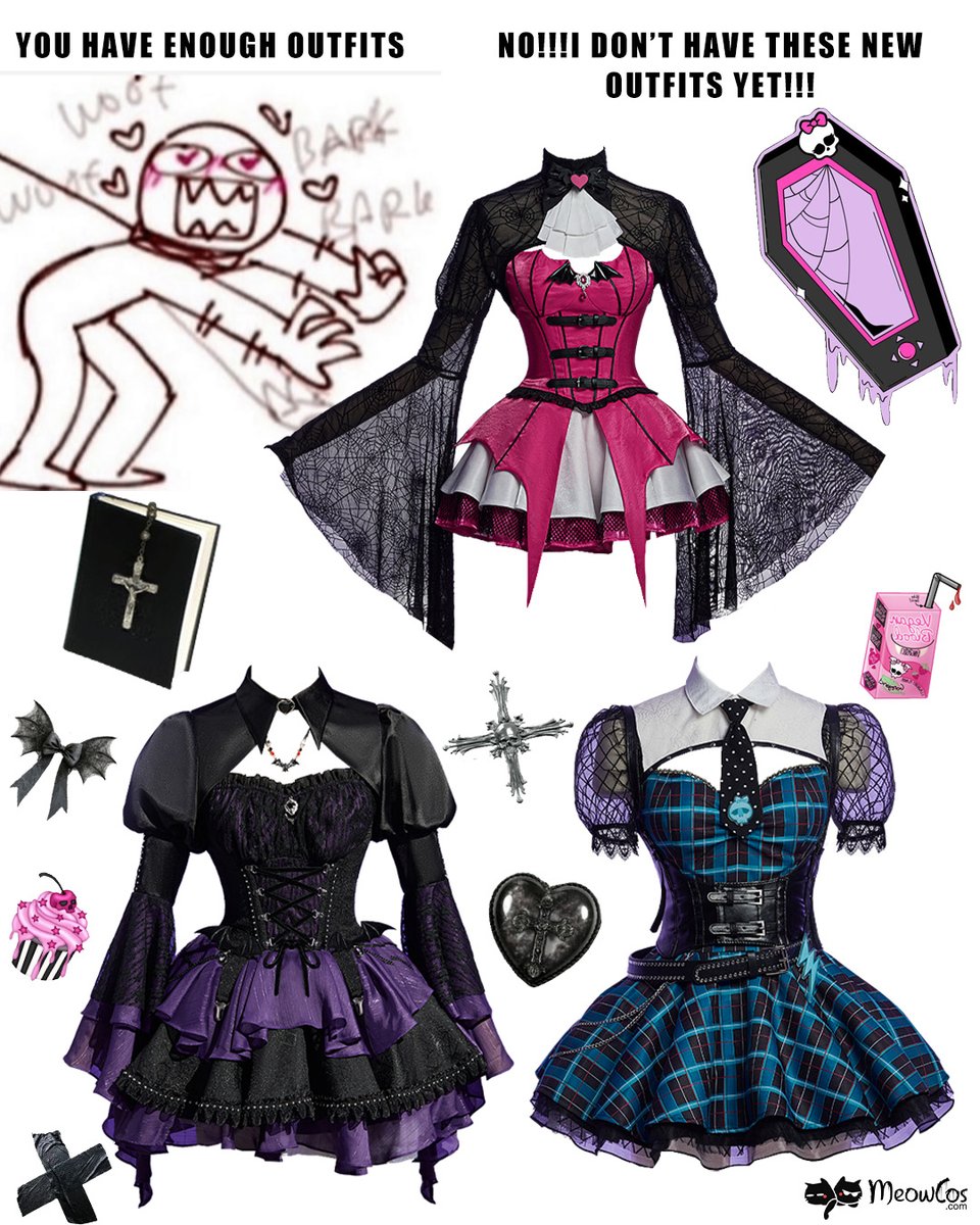 meowcosfashion's tweet image. Couldn’t resist… and honestly, why should we?
Drop 💗, 💜, or 💙 to vote.

🔍271059、271563 &amp;amp; 270047 𝙢𝙚𝙤𝙬𝙘𝙤𝙨.𝙘𝙤𝙢 𝘵𝘰 𝘨𝘦𝘵 𝘮𝘰𝘳𝘦 𝘥𝘦𝘵𝘢𝘪𝘭𝘴
#meowcos #gothicfashion #AltFashion #goth #cosplay