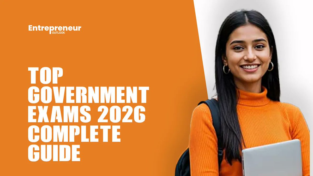 EntreprenuerOut's tweet photo. Discover the top government exams in India for 2026, including eligibility, exam dates, and preparation tips. A complete guide for aspirants preparing for competitive exams.

Read More:
https://t.co/IGcvcFiBI6

#governmentexams2026 #sarkariexam #competitiveexams #governmentjobs https://t.co/MYQnPmloTf