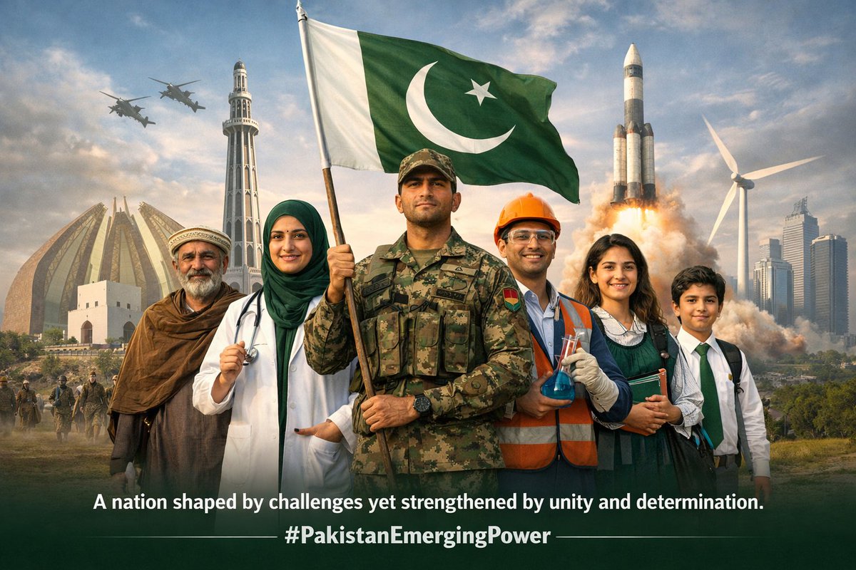 In times of uncertainty, nations are defined by their resolve. Pakistan continues to demonstrate strength, stability and a clear commitment to protecting its people and interests. 🇵🇰❤️
#PakistanEmergingPower