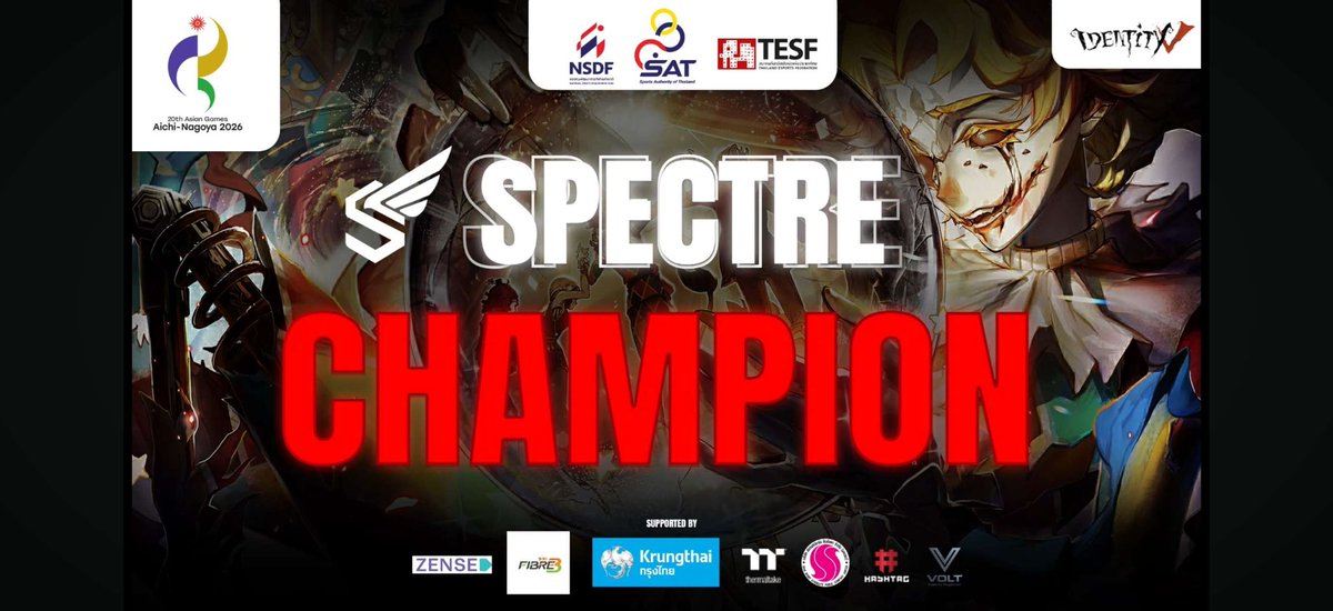 GodJaySup's tweet photo. ขอแสดงความยินดีกับ Godjay และทีม Spectre ด้วยนะคะ ได้เป็นตัวแทนประเทศไทยแล้วว 🎉🫳🏻✨💕😭 https://t.co/nnQkSgnyDt