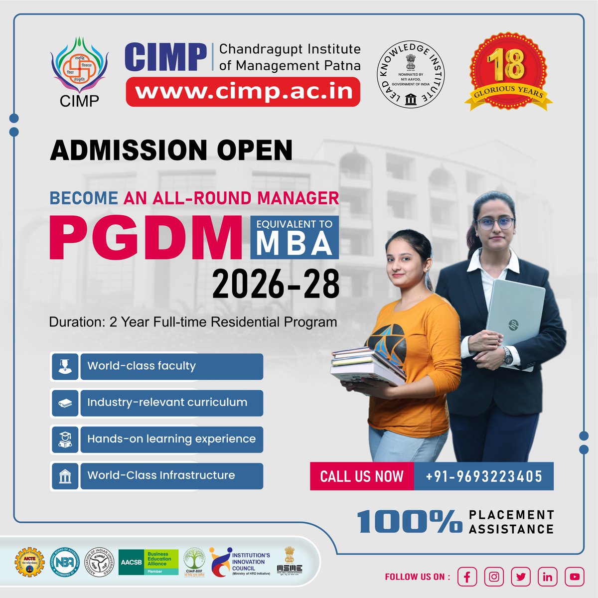 Chandragupt Institute of Management Patna (CIMP) tweet media