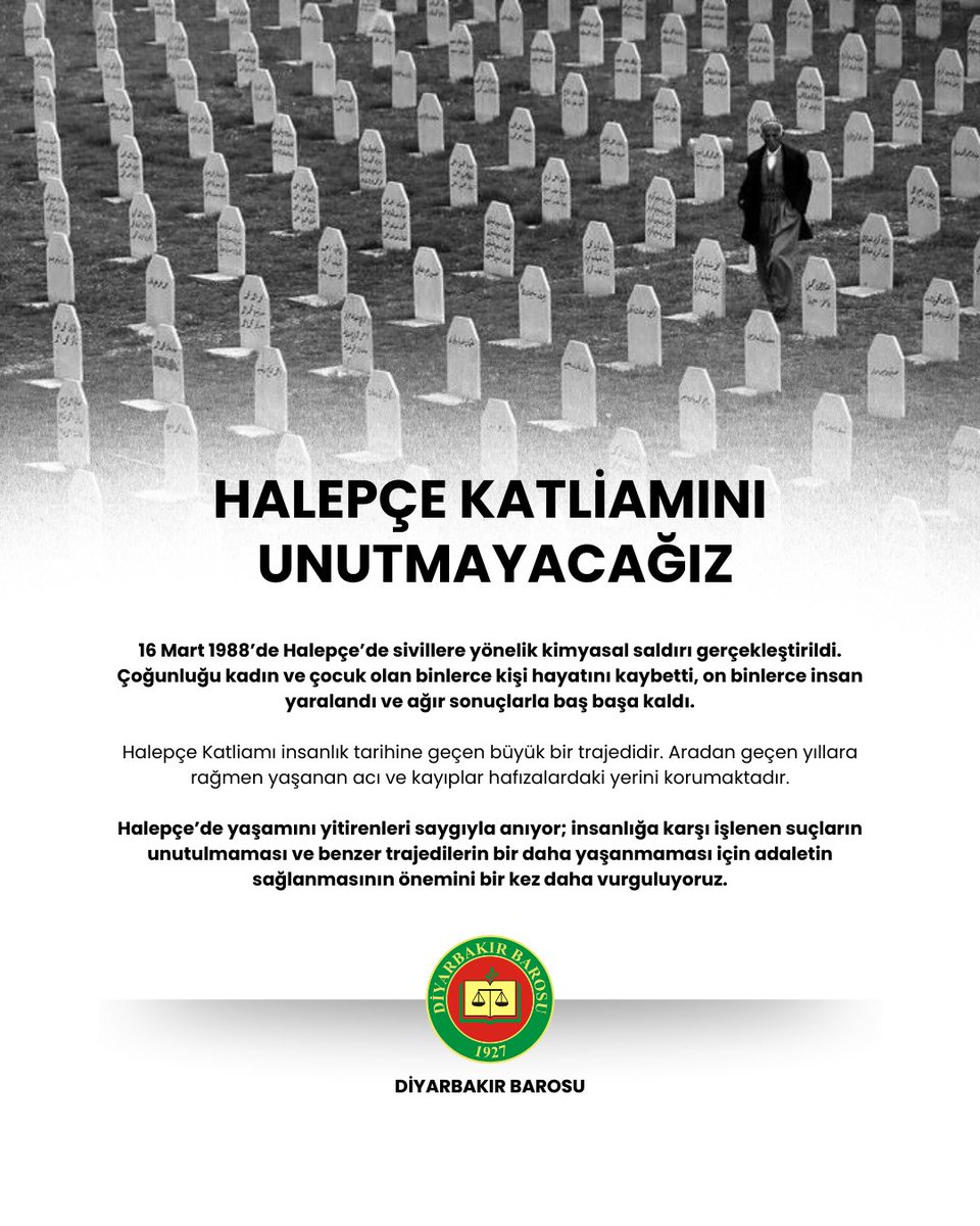 Halepçe Katliamını Unutmayacağız.