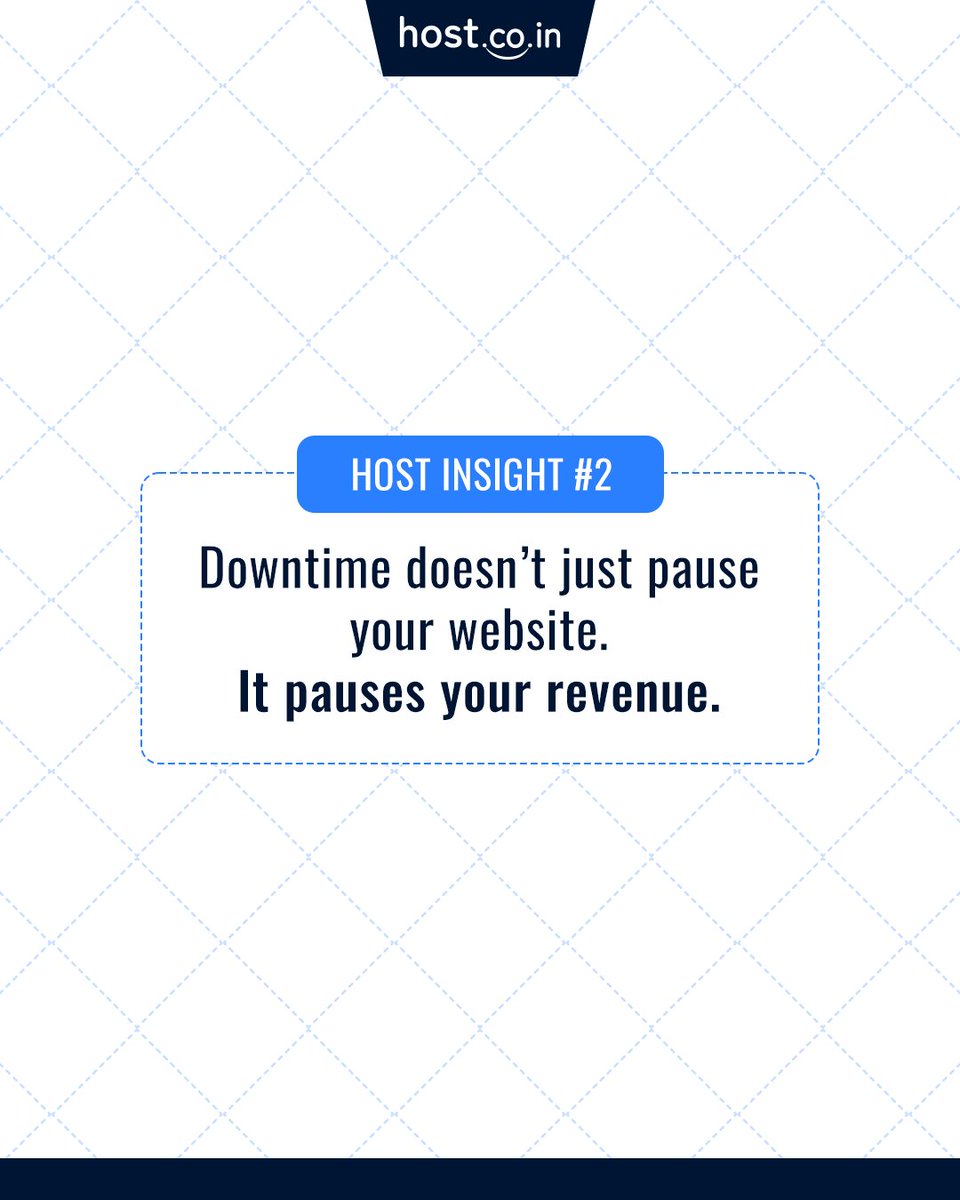 HostIndia's tweet image. Downtime doesn’t just pause your website.
It pauses your revenue. 

No visitors.
No sales.
No trust. 

Uptime isn’t technical; it’s business critical. Stay online with host.co.in 🚀

#WebsiteUptime #HostCoin #DigitalGrowth #WebHosting