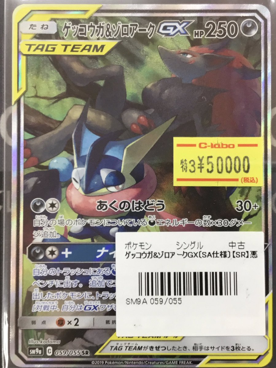 日本最激安 ゲッコウガ＆ゾロアークgx sa 【公式通販】