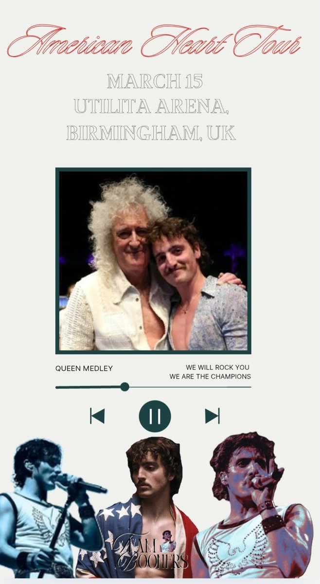 teambooners's tweet photo. La dernière cover de l'American Heart Tour est un medley avec We will rock you et We are the champions de Queen https://t.co/ZsVQgvKczl
