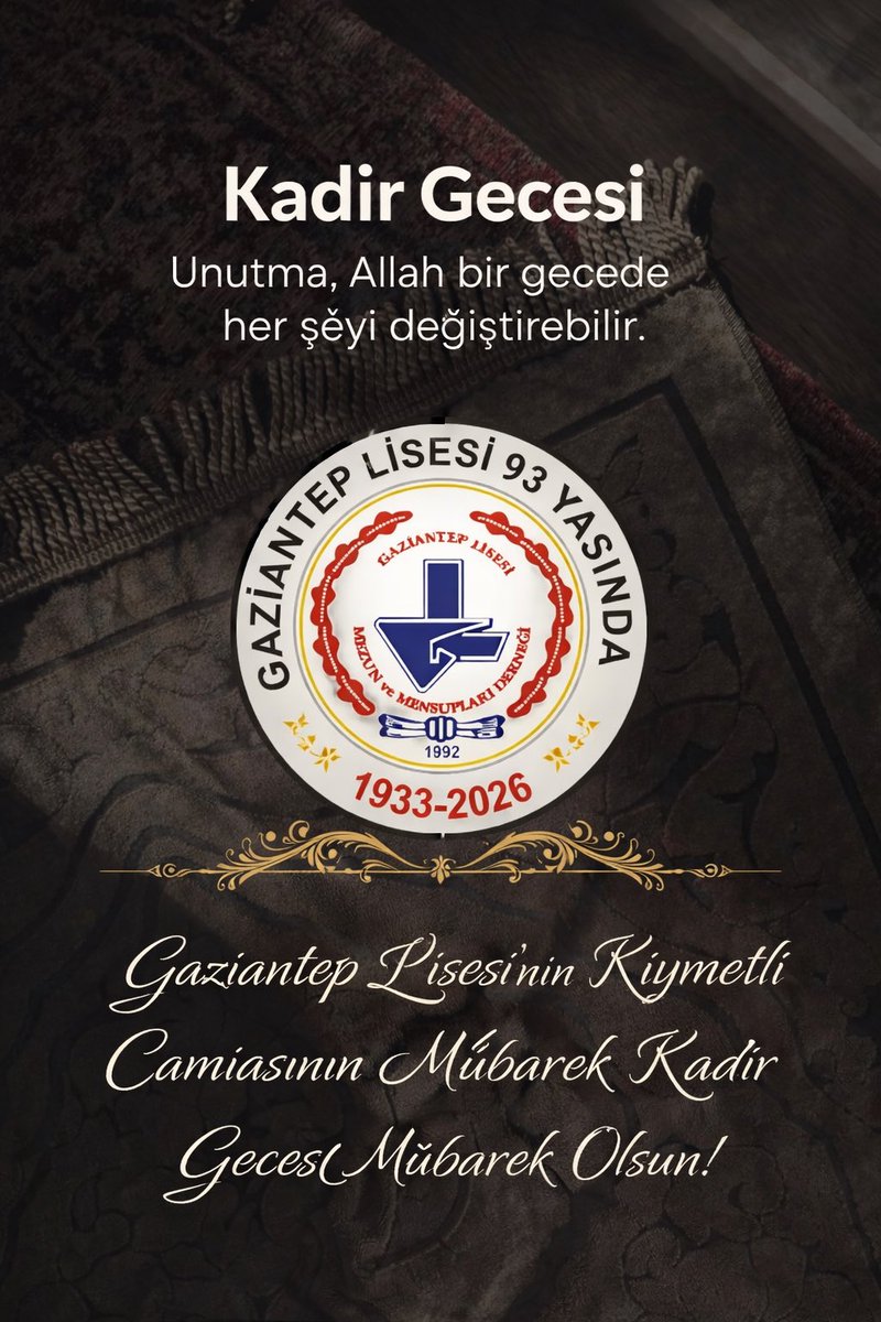 Gaziantep Lisesi Mezun ve Mensupları Derneği (@lisesidernegi) on Twitter photo 