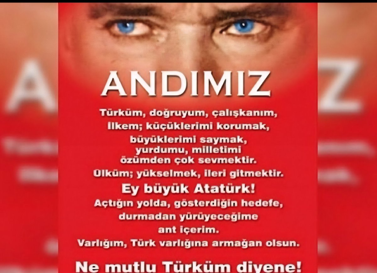 SamyeliSuhan's tweet photo. Ey ulu Atatürk!
Açtığın yolda,gösterdiğin hedefe,
durmadan yürüyeceğime ant içerim.
Varlığım,Türk varlığına armağan olsun.
Ne Mutlu Türk'üm Diyene 🇹🇷 https://t.co/WuvMCG8trR